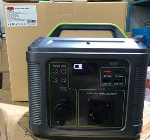 Портативна електростанція повербанк із розеткою 500 ВТ Wimpex WX-500, Черный