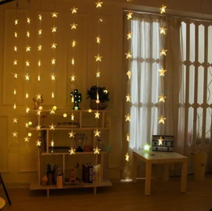 Гирлянда штора звездопад Curtain Lights Shooting Star 60 LED 3х3м Warm White