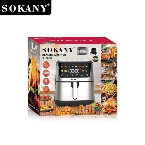 Аэрофритница электрическая Sokany SK-10066 Электрическая фритюрница без масла с таймером / Аэрогриль 9.5 л 2400 Вт