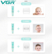 Безшумна машинка для стрижки дітей та немовлят VGR Baby V-151, Бездротовий тример 3 насадки з витяжкою